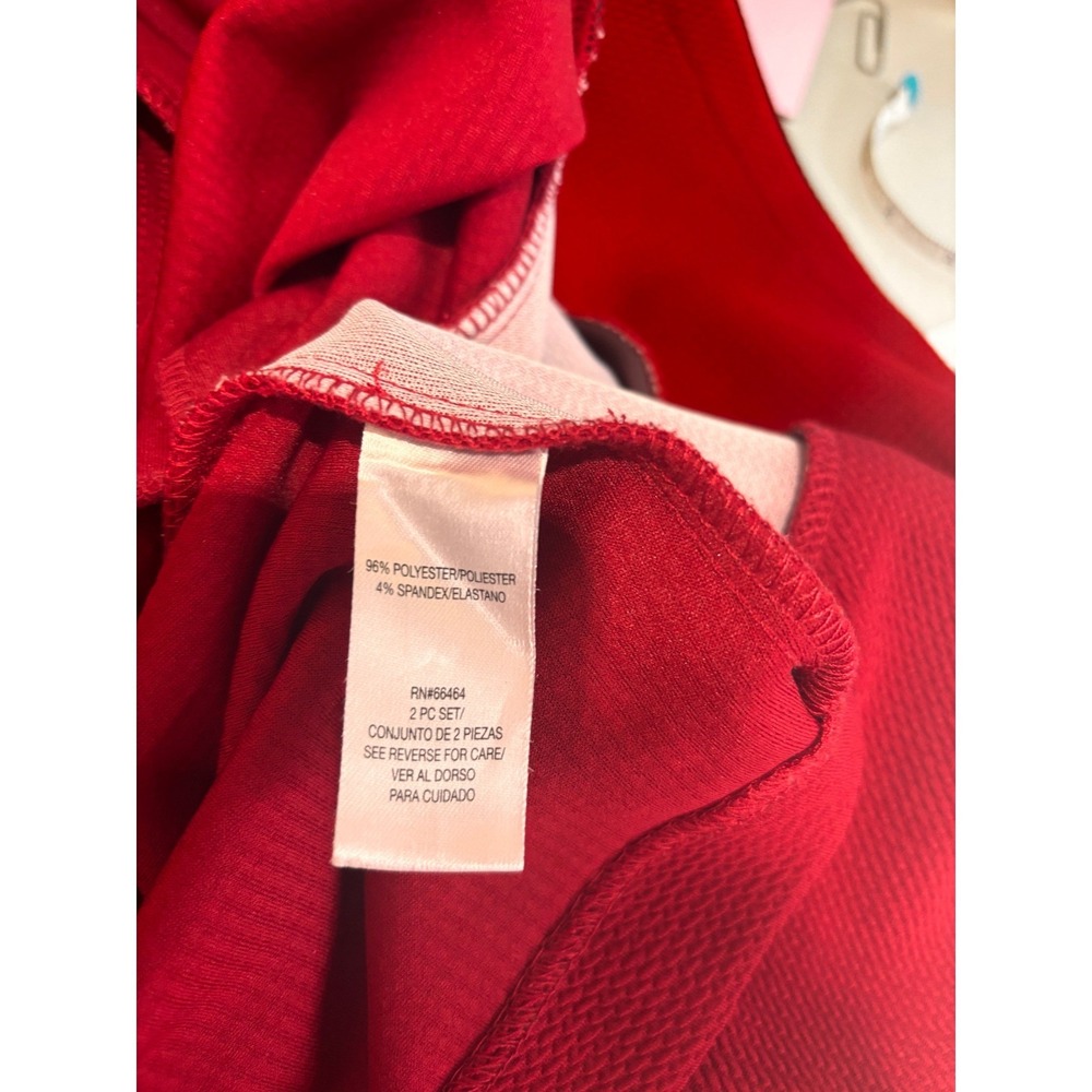 Studio One New York Dress & Jacket Set Womens 12 Cranberry Black Gold Buckle 2Pc - Picture 13 of 14